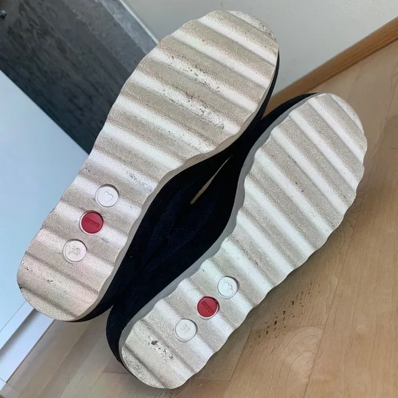 Camper Wedge Knee High Suede Boots - Picture 5 of 5